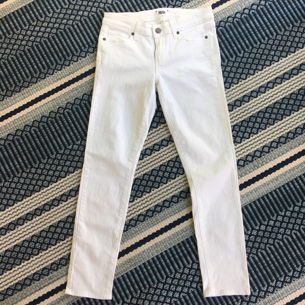 White PAIGE Skinny Jeans